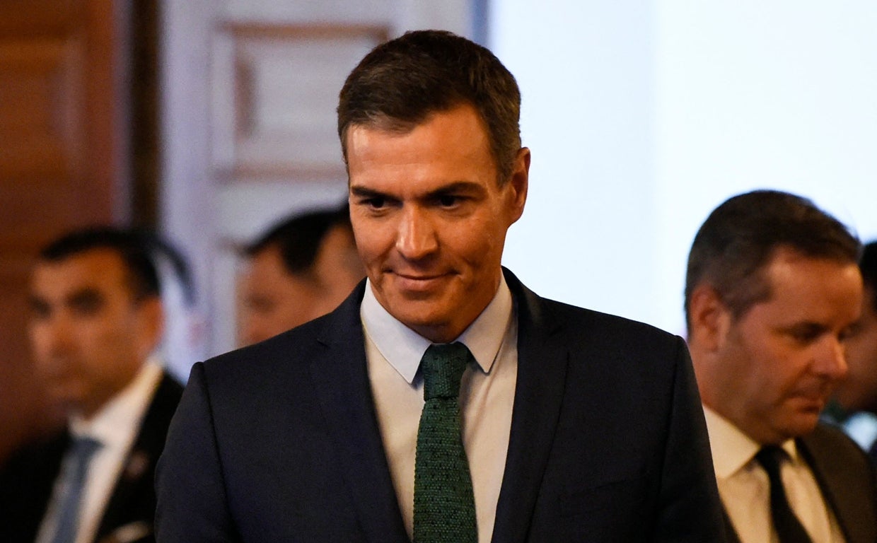 El presidente del Gobierno, Pedro Sánchez