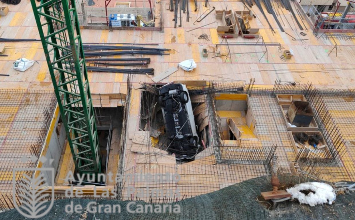 Imagen del accidente en la capital grancanaria