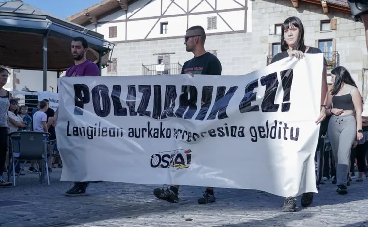 La protesta en Alsasua contra la Guardia Civil vuelve a perder fuelle