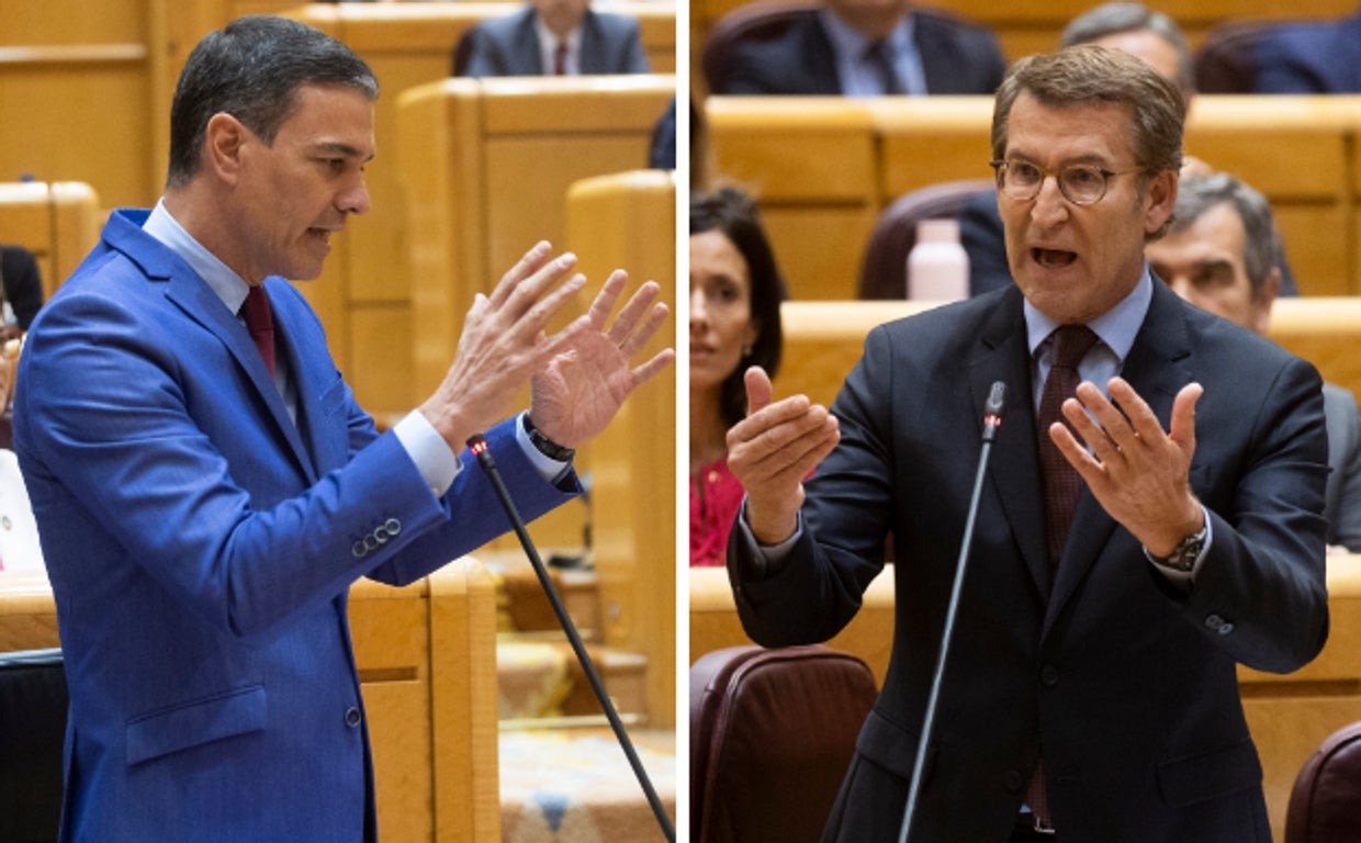 Sánchez y Feijóo resucitan el bipartidismo en el Senado
