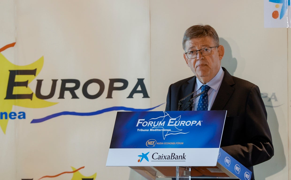 Imagen del presidente de la Generalitat, Ximo Puig, tomada este lunes en Valencia