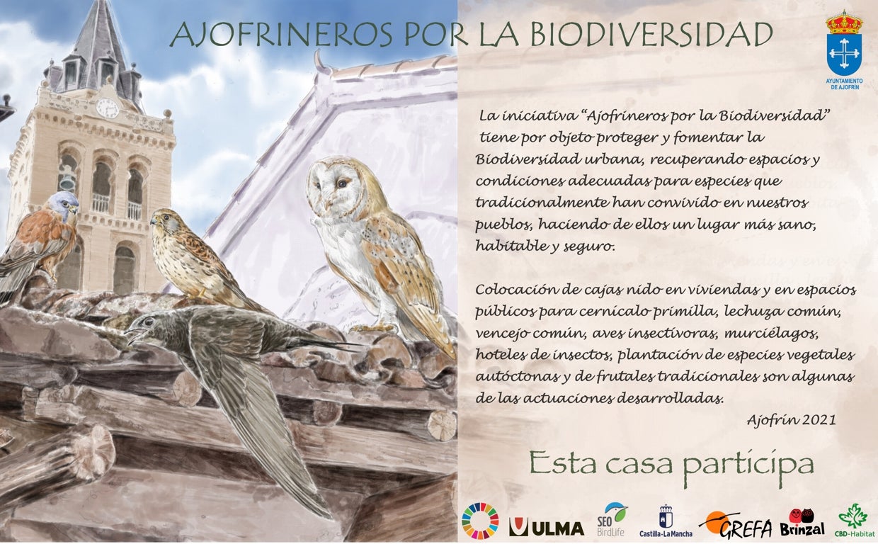 Cartel de la iniciativa 'Ajofrineros por la biodiversidad'