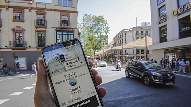La aplicación de Uber se utiliza en Sevilla desde septiembre de 2018