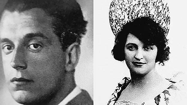 Rafael Alberti y su hermana María