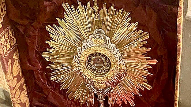 Relicario del siglo XIX con reliquia de Fray Leopoldo