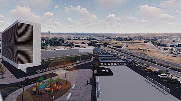 Infografía del centro comecial 'Rabanales Plaza'