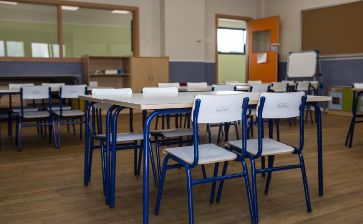 Un aula en un centro educativo