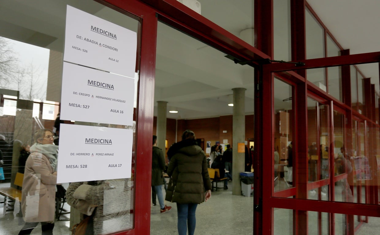 Jornada del examen MIR, en una imagen de archivo