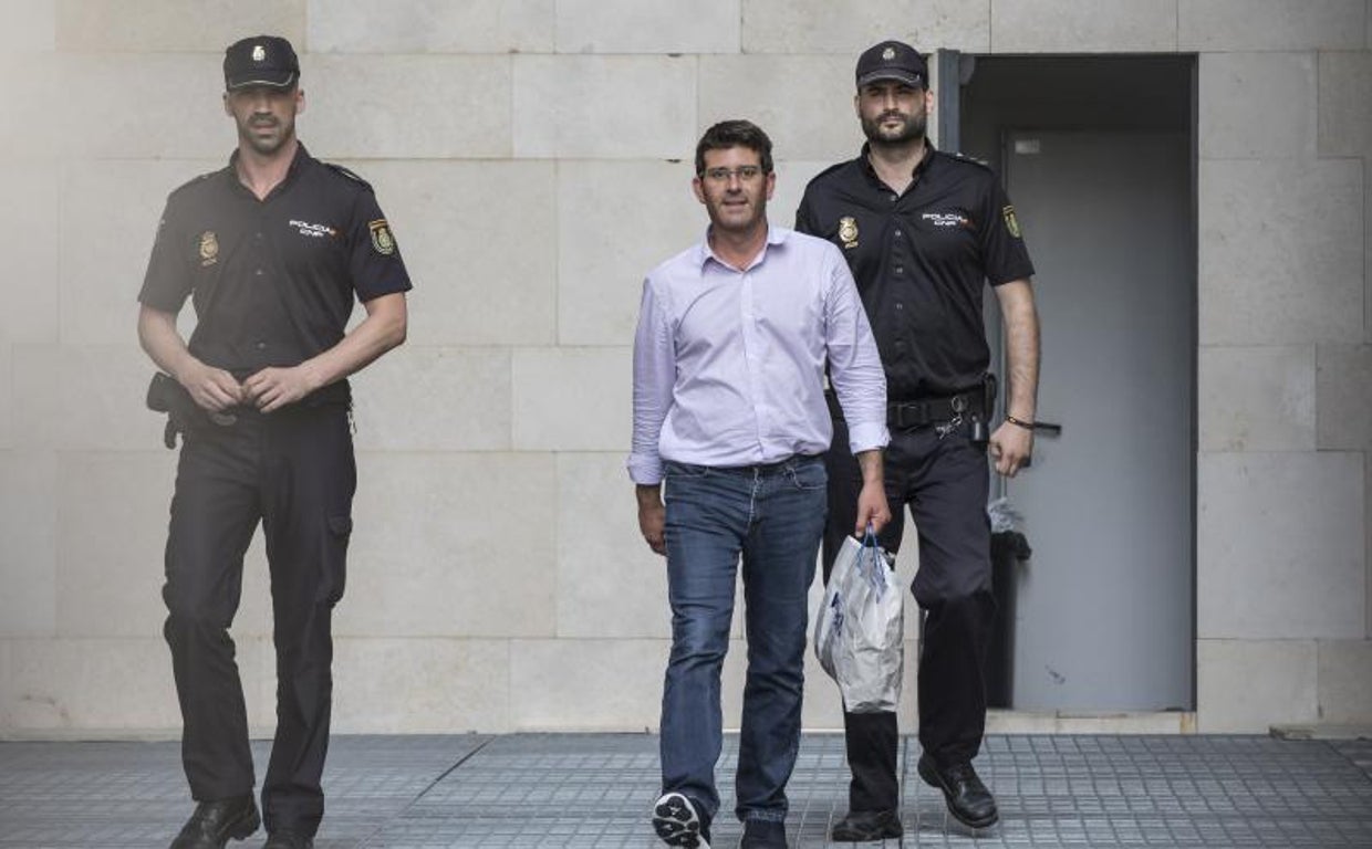 Imagen de archivo de Jorge Rodríguez saliendo de las dependencias de la Ciudad de la Justicia de Valencia