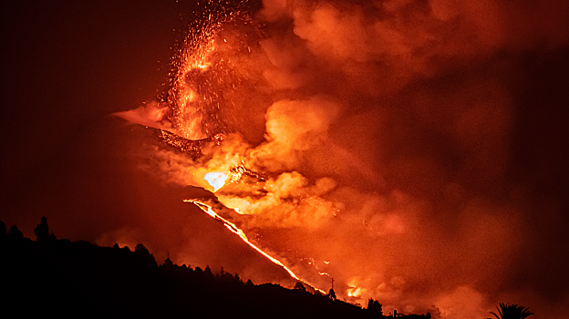 El volcán de Cumbre Vieja