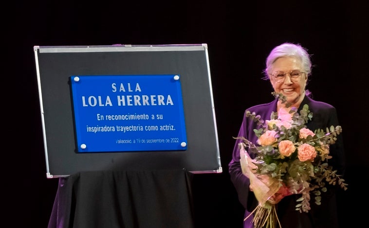 El colegio Teresianas de Valladolid  dedica una sala a Lola Herrera y su «inspiradora trayectoria»