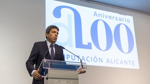 Carlos Mazón durante su intervención en el acto