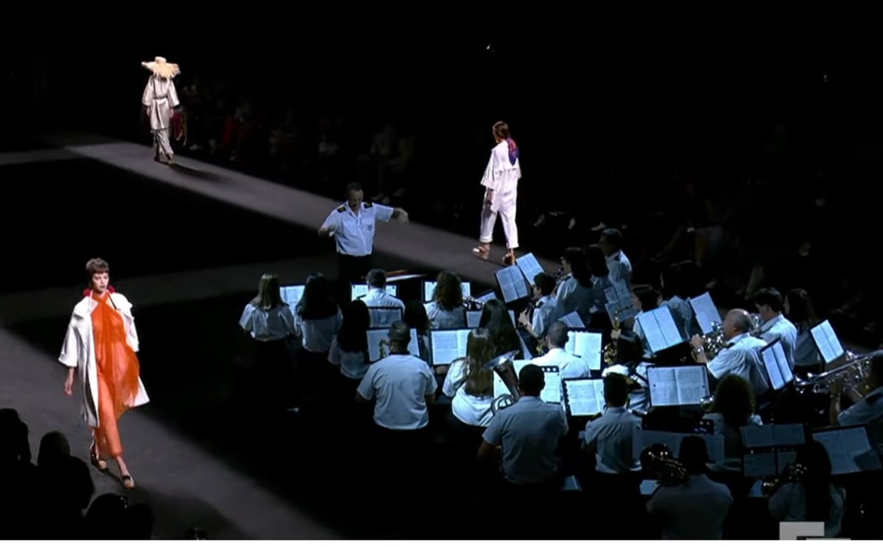 La banda de música de Gálvez, en la pasarela madrileña