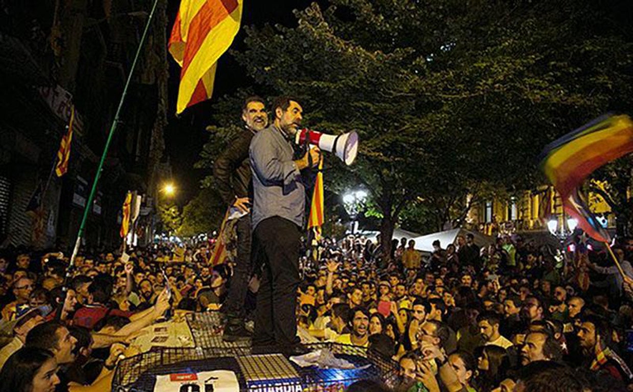 Jordi Cuixart y Jordi Sànchez