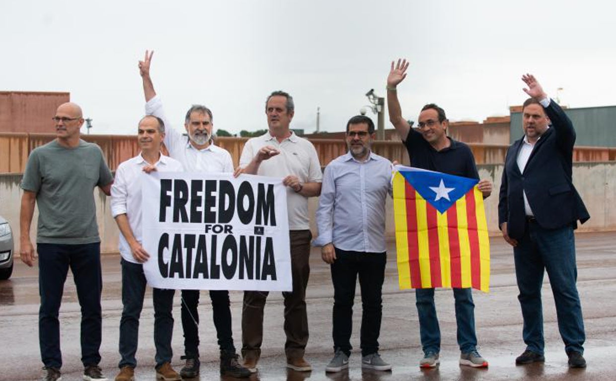 Los condenados por el 1-O a su salida de la presión de Lledoners