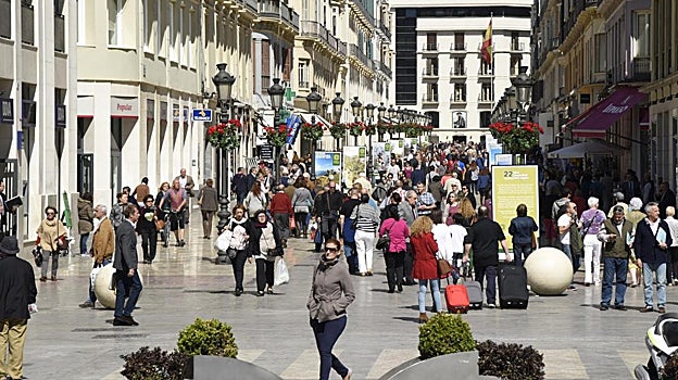 Imagen después - La calle Larios, antes y después de su peatonalización