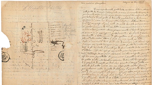 La carta de Rosellini a Champollion