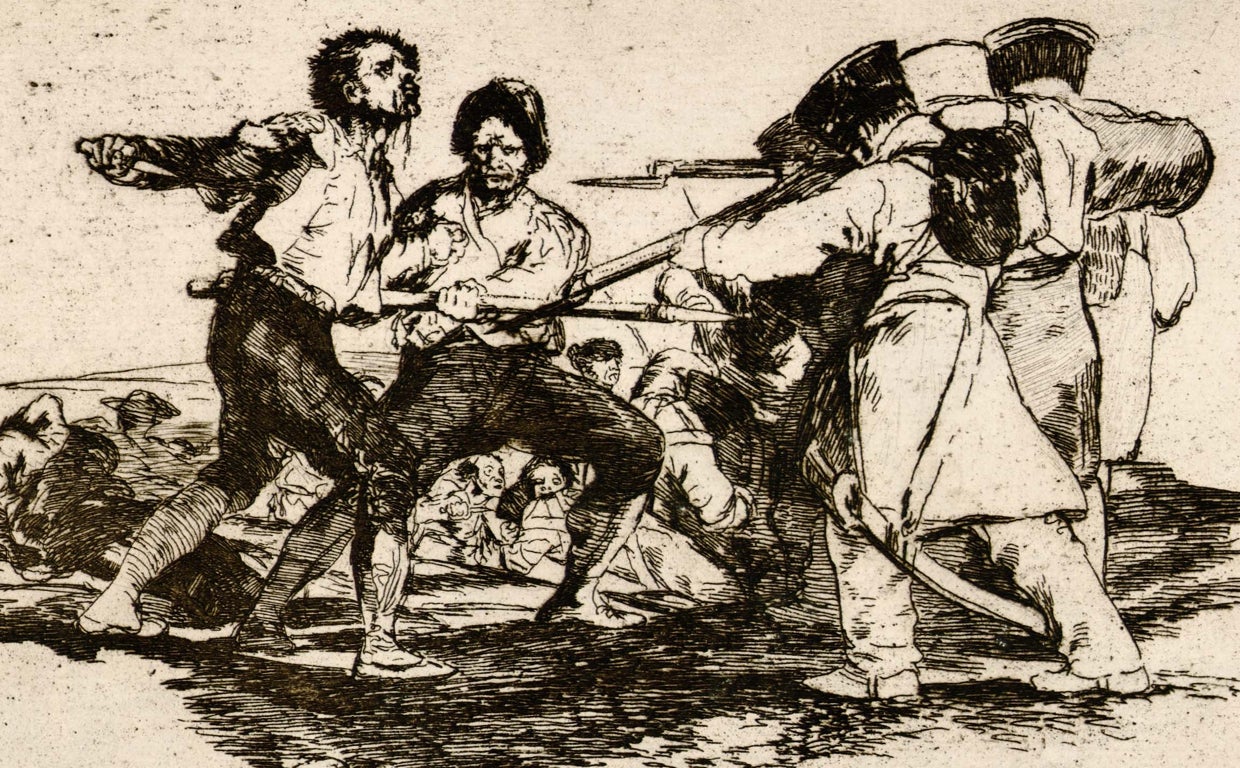 Una de las ochenta láminas de la colección 'Los desastres de la guerra' de Francisco de Goya.
