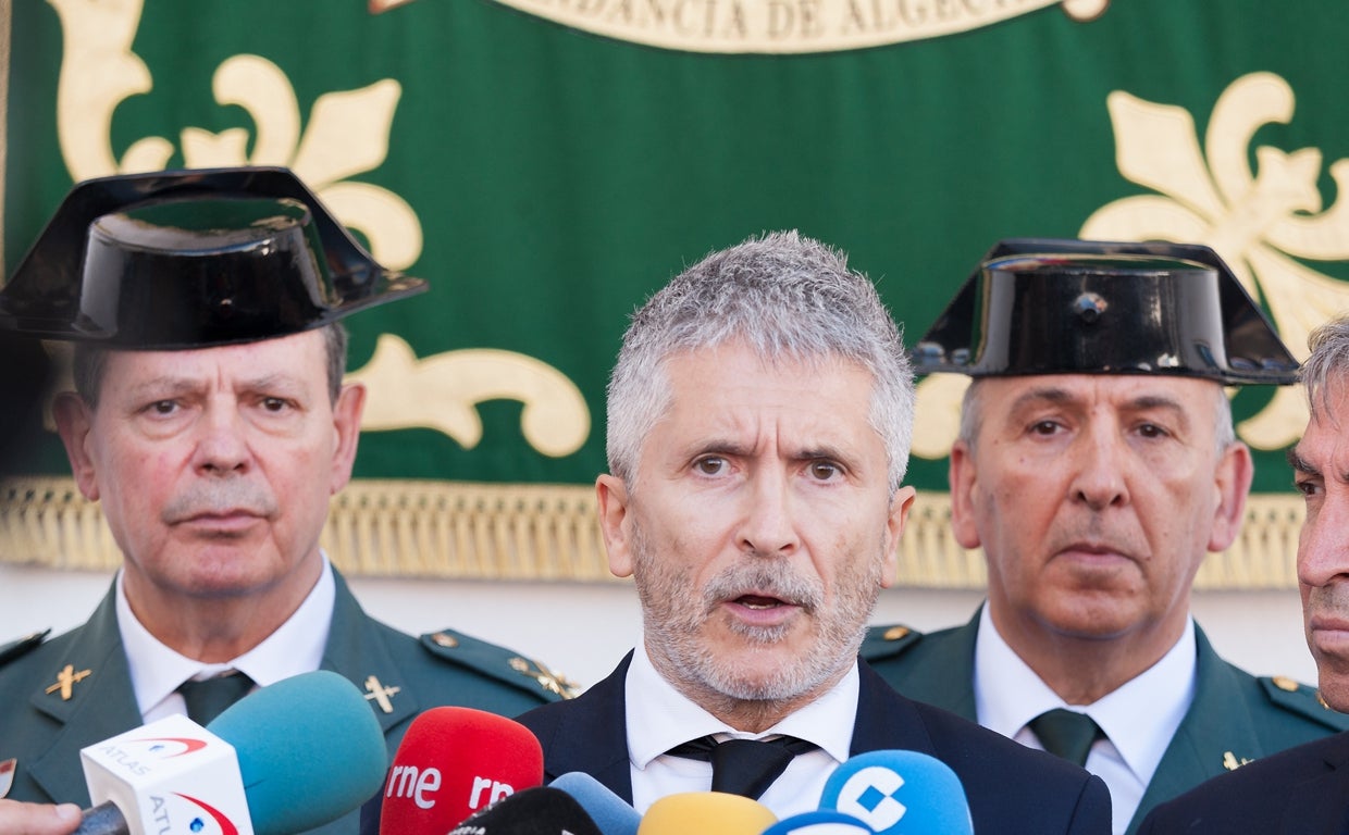 Grande-Marlaska, en en la Comandancia de Algeciras en una imagen de archivo