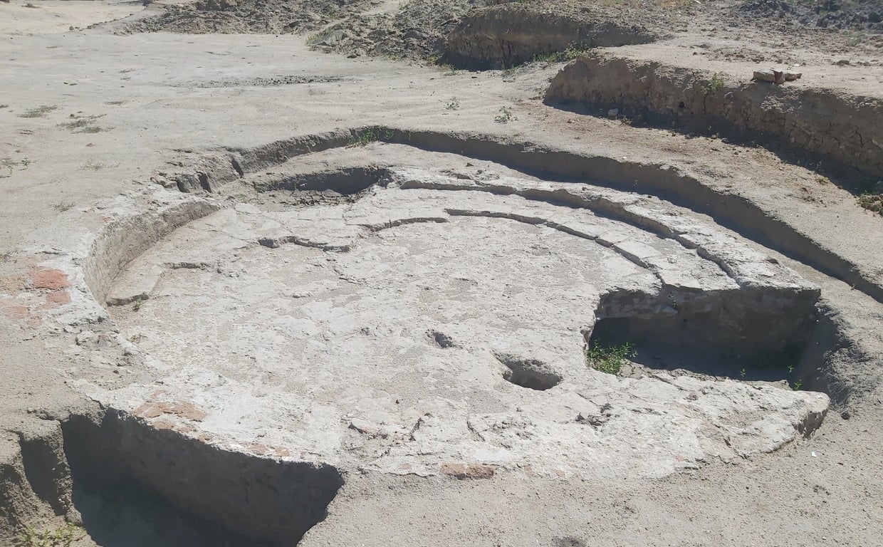 Trabajos arqueológicos en Carabanchel, donde se han localizado restos del viaje de agua romano