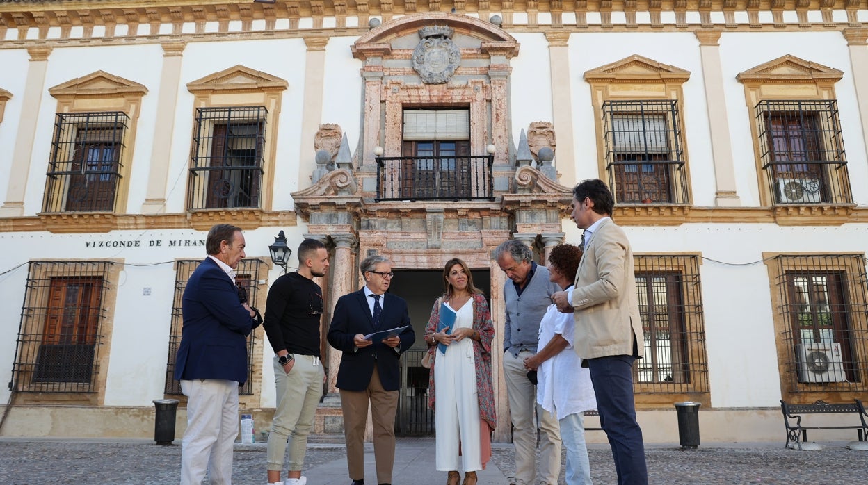 Recuperan la fachada del antiguo palacio del Vizconde de Miranda de Córdoba