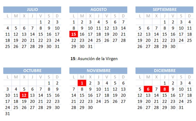 Calendario laboral 2022 en Valencia: así quedan los festivos de Navidad