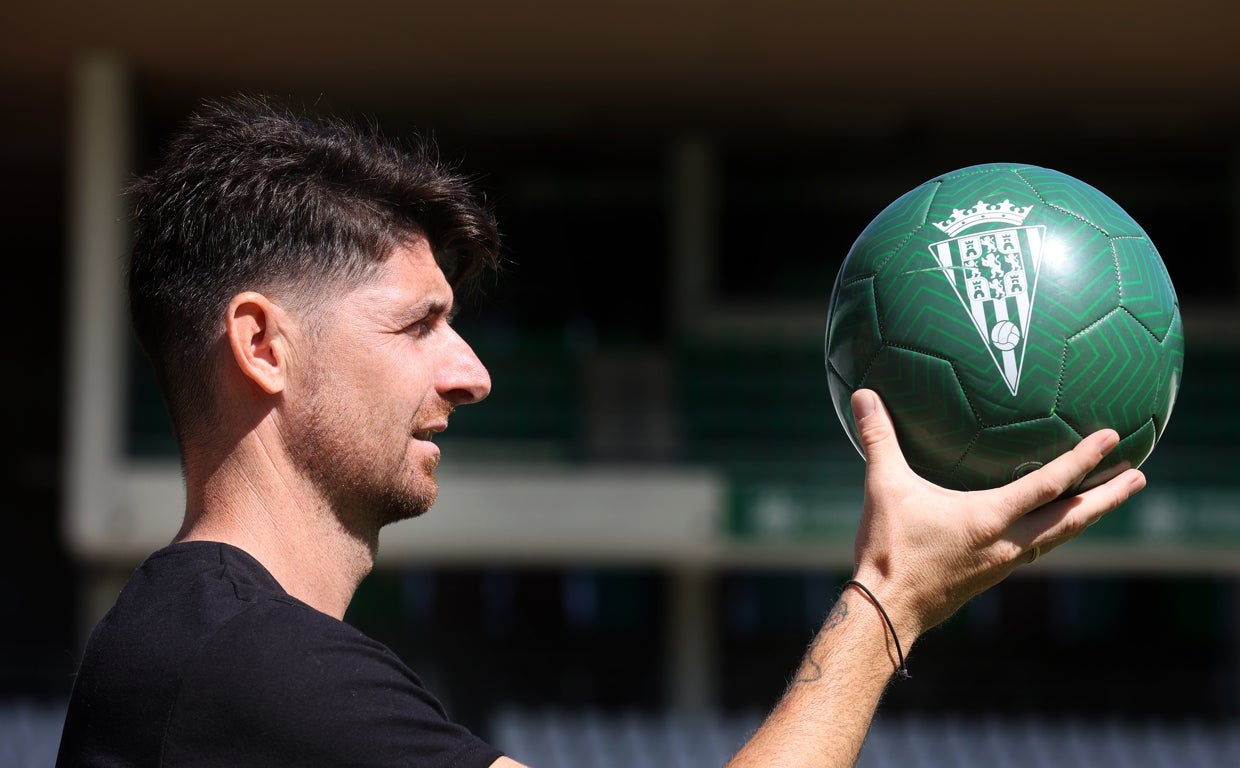 El capitán del Córdoba CF, Javi Flores, en El Arcángel