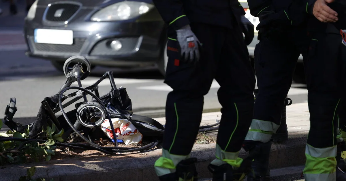 conductor ebrio provoca un accidente en Valencia un bebé y tres adultos graves