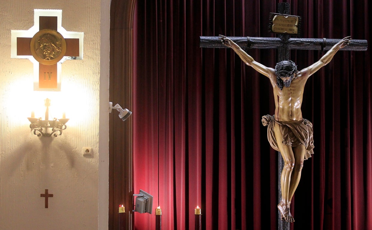 El Cristo de la Confianza, en la parroquia de la Inmaculada