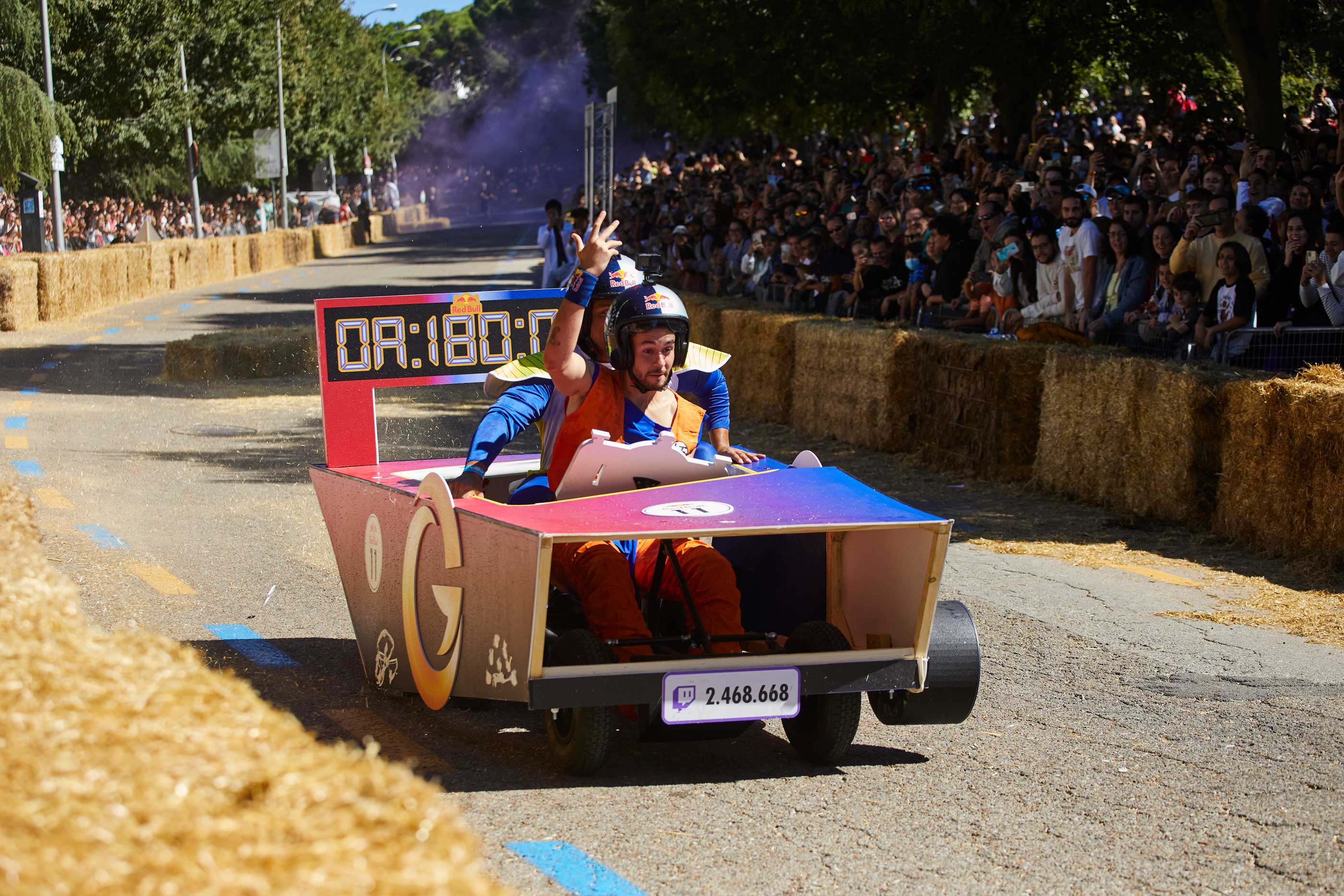 En las curvas alcanzan gran velocidad