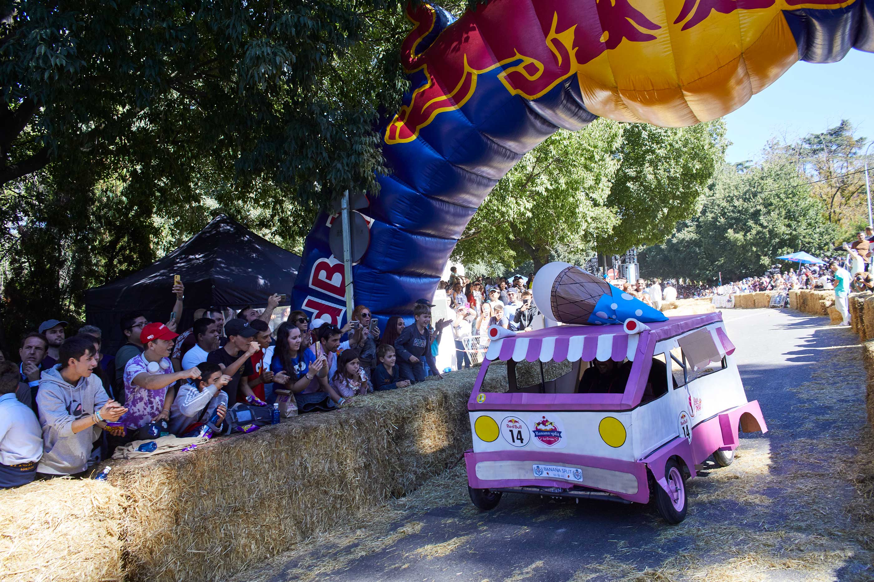 Un auto loco alcanza la meta