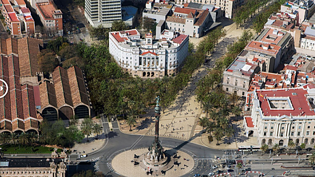 Imagen después - Vista de la nueva Rambla desde el monumento a Colón