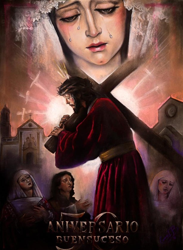 Cartel del cincuentenario, de la artista Carmen Bernal