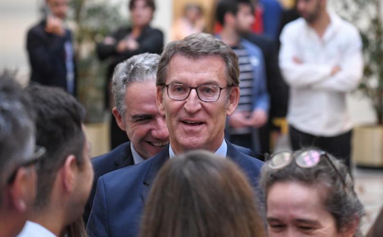 El presidente del PP, Alberto Núñez Feijóo, en el Senado