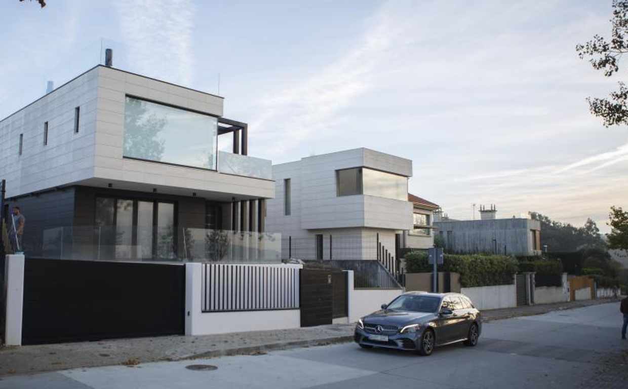 Casas en el concello de Oleiros