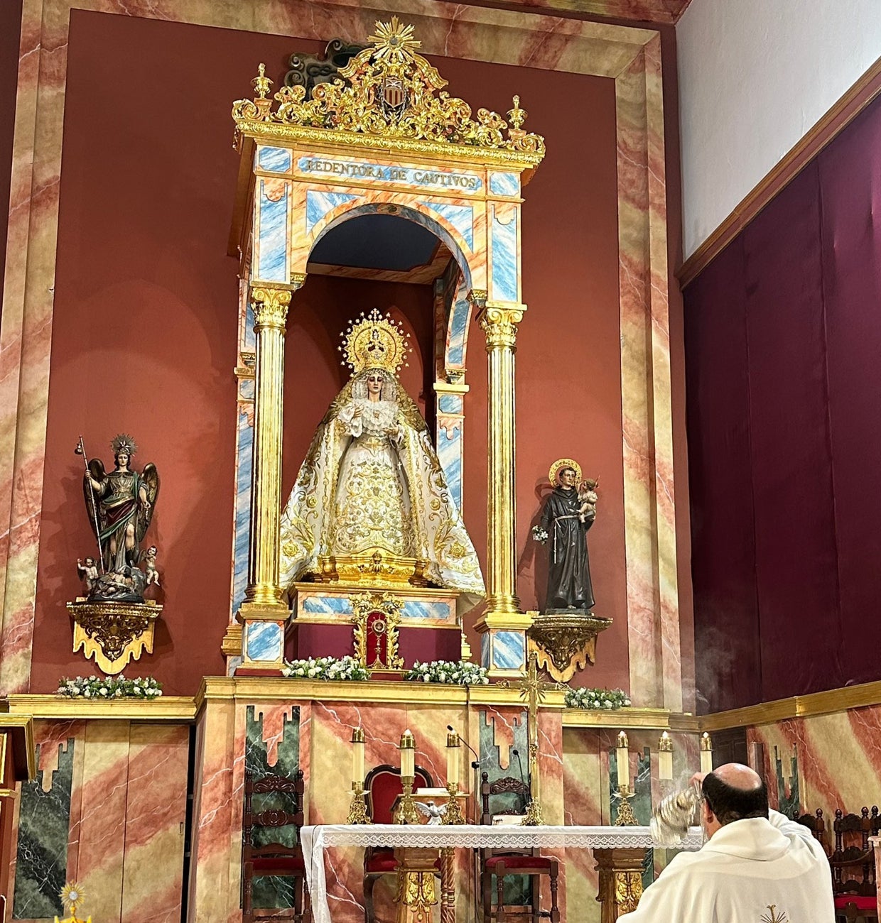 La Virgen de la Merced, en su nuevo camarín