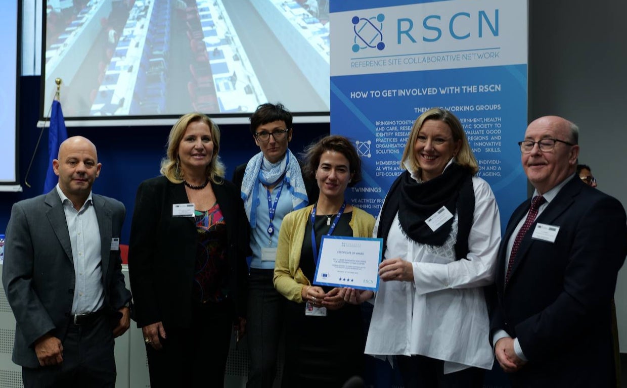 La consejera Isabel Blanco recibe en Bruselas el reconocimiento otorgado al Cluster SIVI