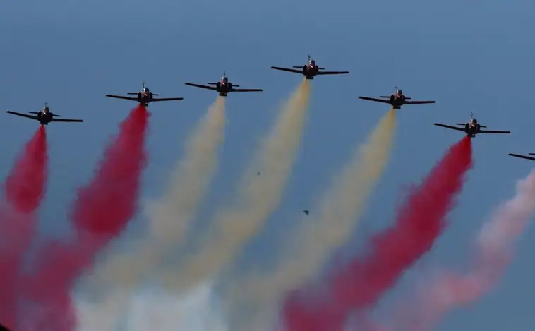 Estos son los aviones que participan en el desfile de la Fiesta Nacional
