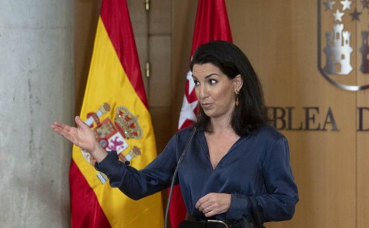 La portavoz de Vox en la Asamblea de Madrid, Rocío Monasterio