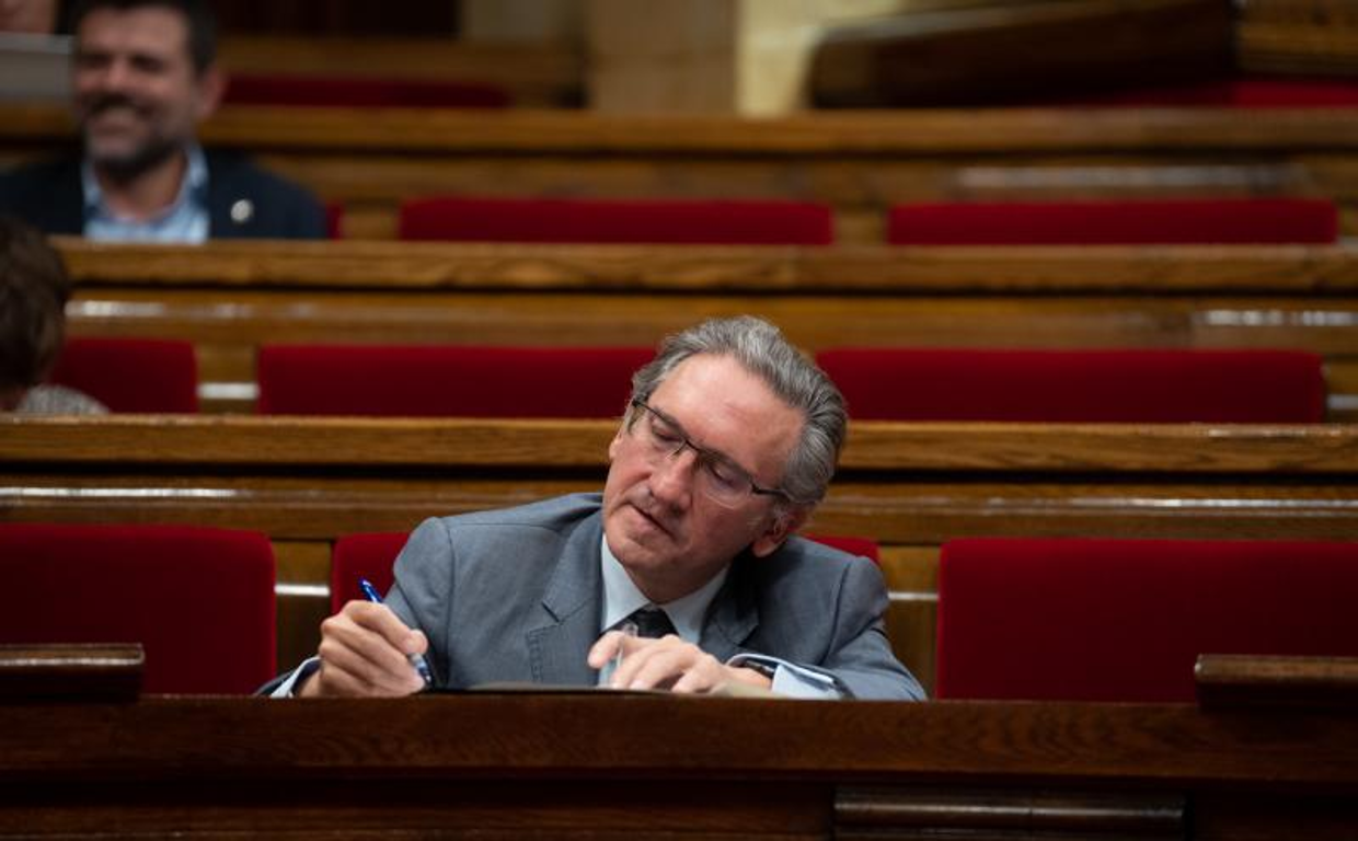 Jaume Giró, en el Parlamento de Cataluña, en el pleno de la pasada semana