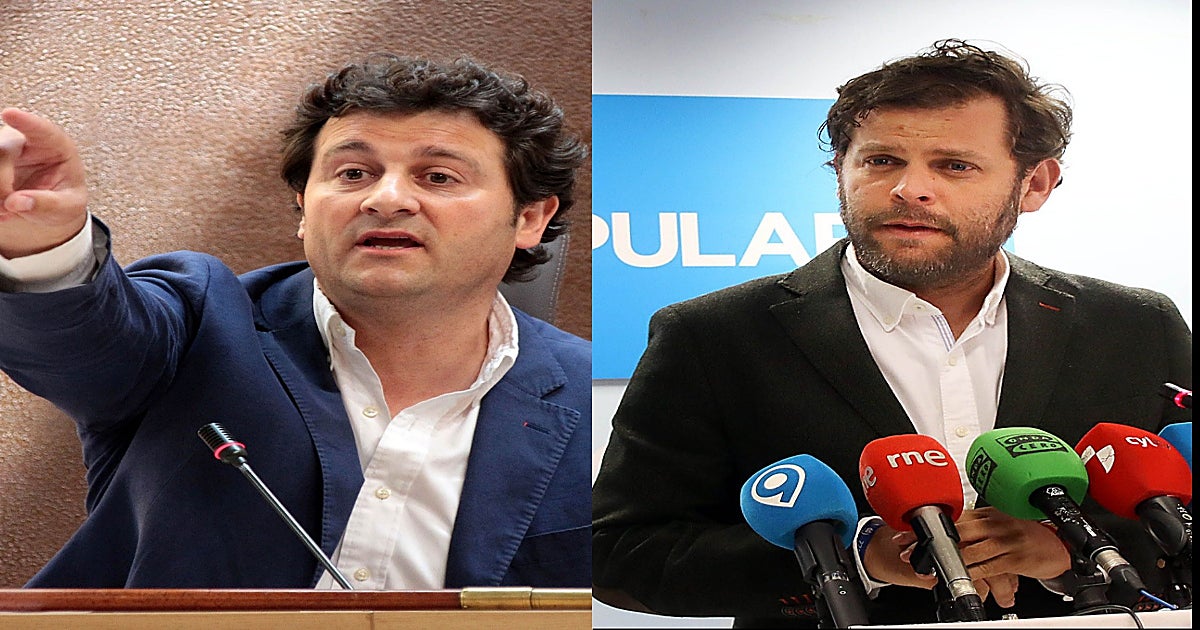 El alcalde de Villaquilambre, Manuel García, y el presidente provincial del PP en León, Javier Santiago Vélez