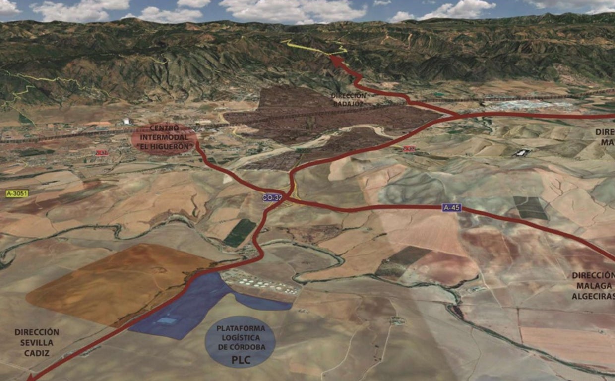 Recreación gráfica de la ubicación