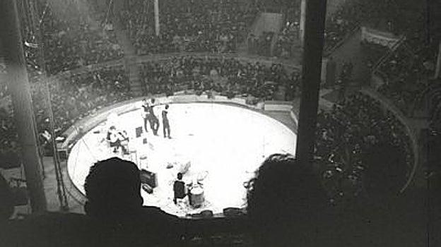 Así se veían los conciertos desde la grada