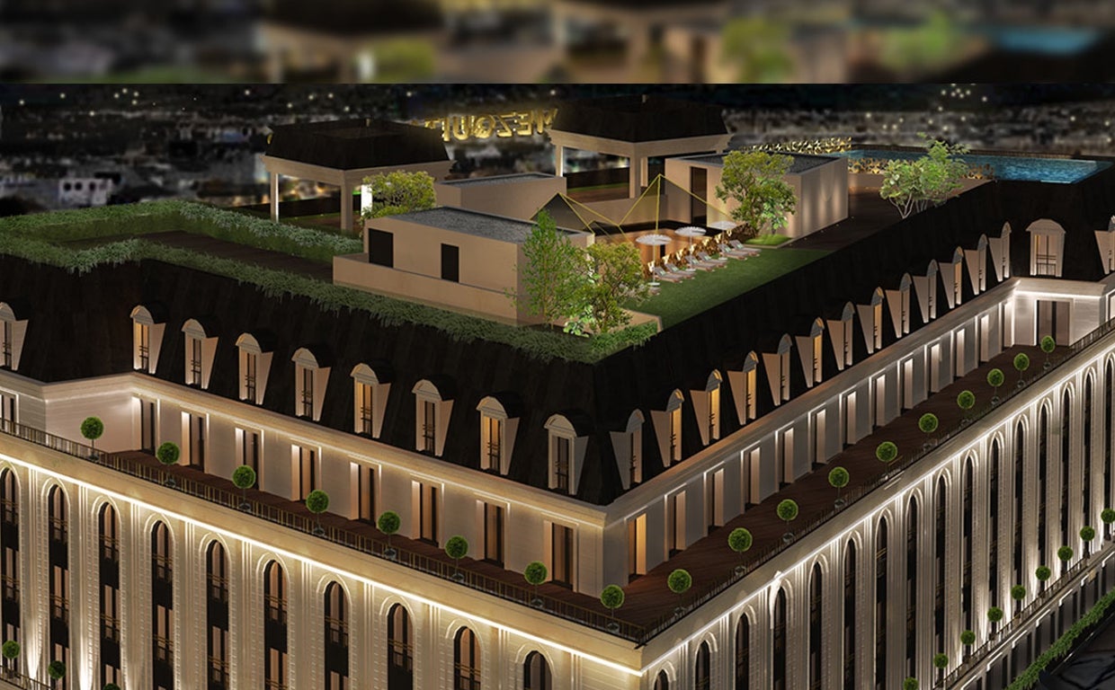 Imagen de la impresionante terraza que tendrá el hotel Mezquita Center