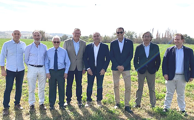 El presidente de la CHT visita la zona regable del Canal bajo del Alberche