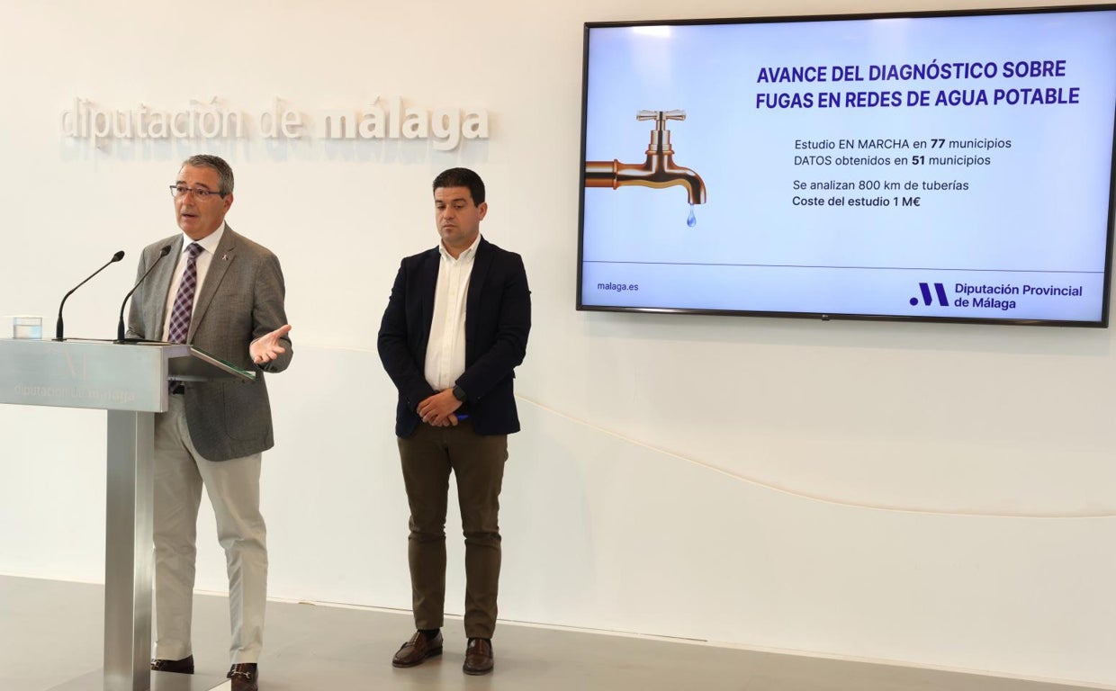 Francisco Salado durante la presentación del diagnóstico en los pueblos de Málaga