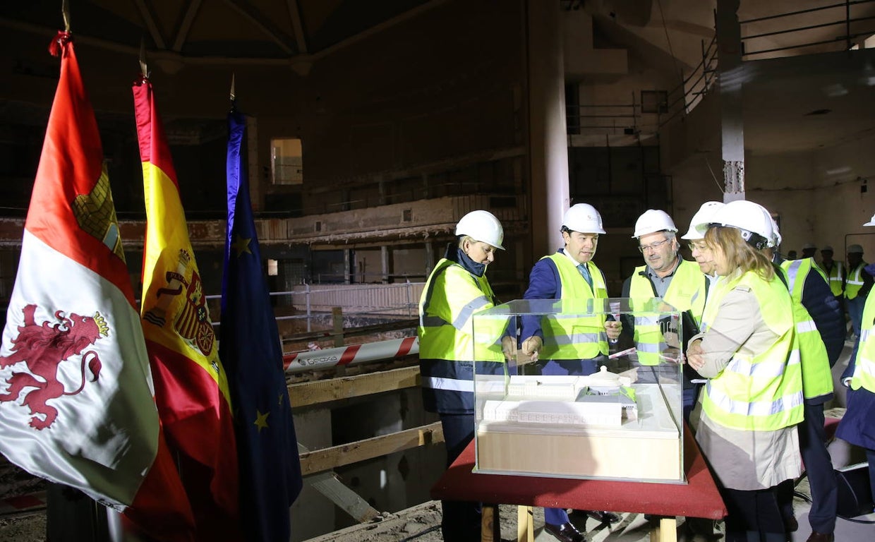 Mañueco visita las obras del futuro Conservatorio Profesional de Música de Zamora