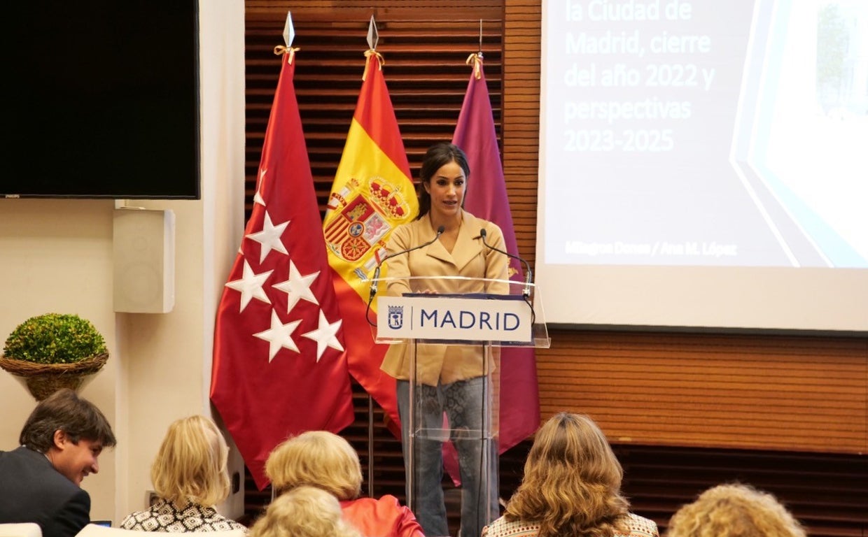 Acto de presentación, ayer, del informe 'Situación y perspectivas de la economía de la ciudad de Madrid'