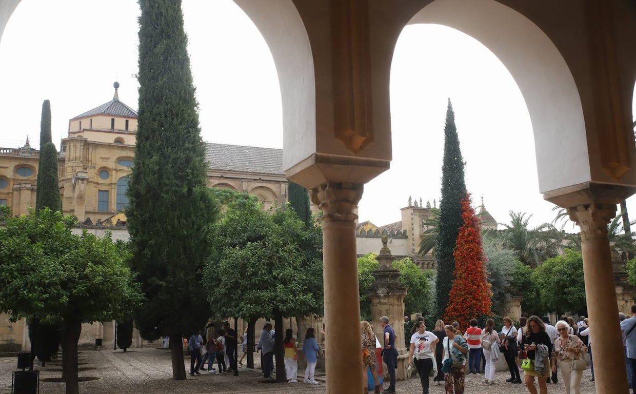 Visitantes en la instalación de la Mezquita