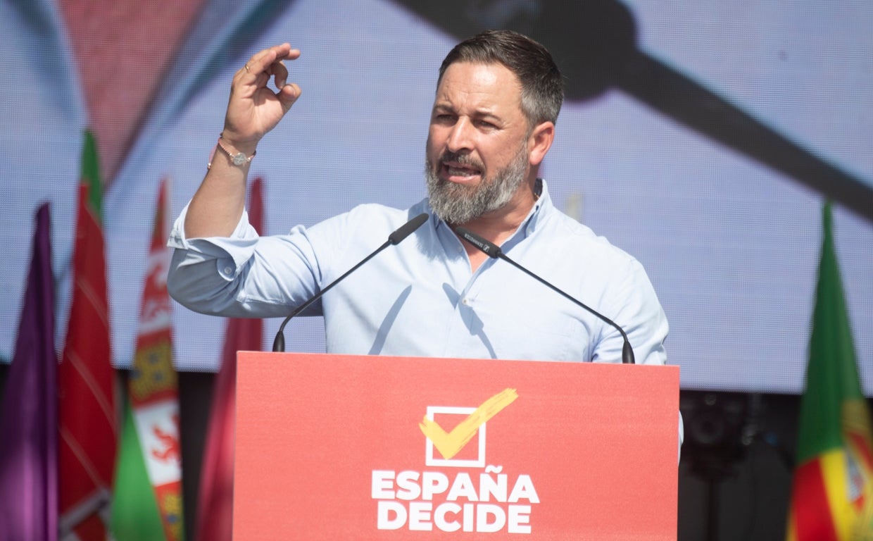 El presidente de Vox, Santiago Abascal, en el Viva22, celebrado a principios de octubre